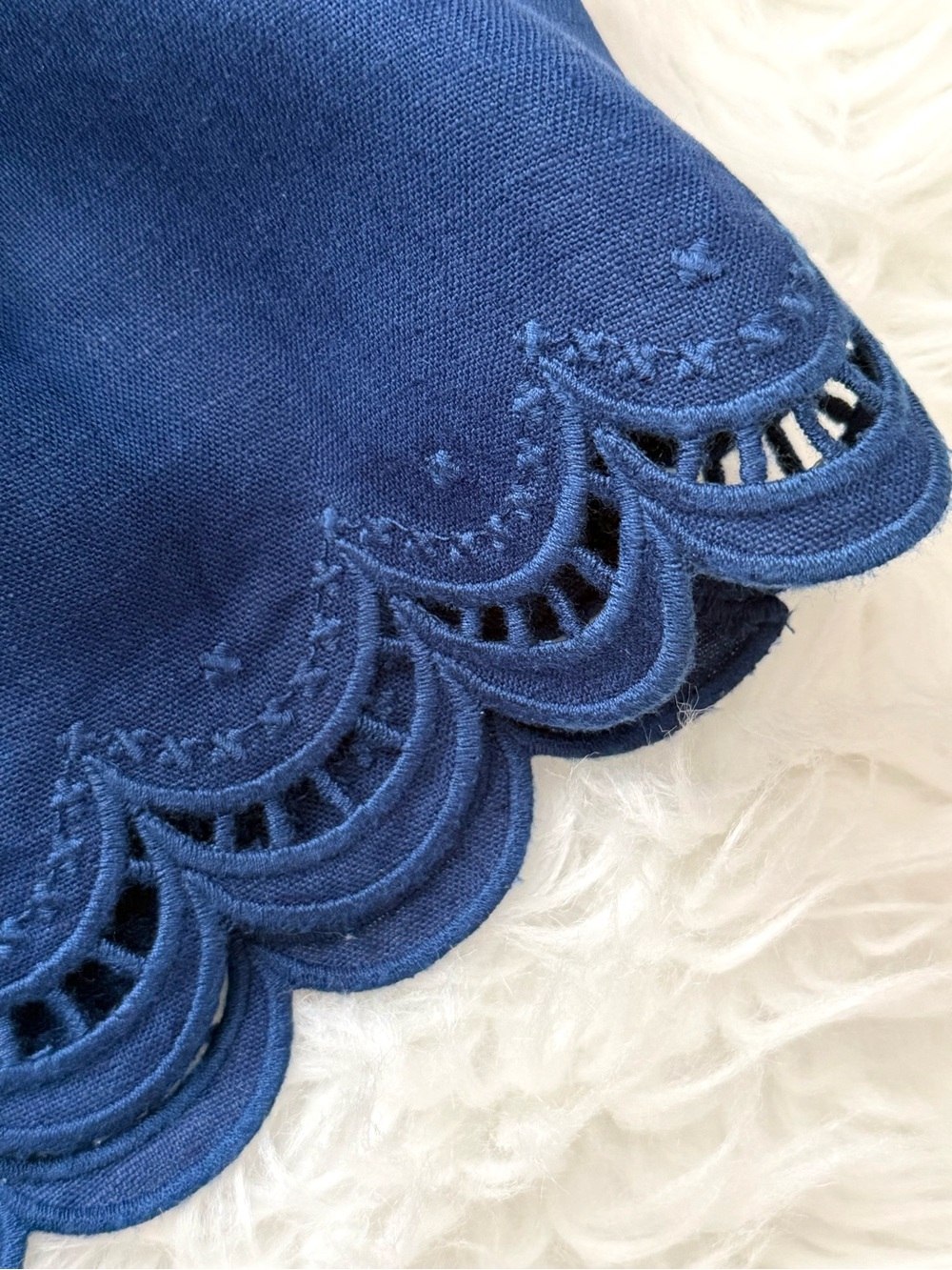 FARM Rio Richelieu Navy Blue Linen Shorts, NWT 🇧🇷 - Picture 11 of 15